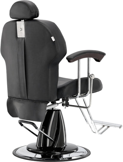 Scaun coafor/frizerie | Hidraulic | Negru
