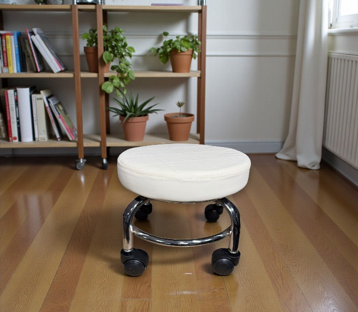 Scaun de Pedichiura pe role | Rotire 360, Dimensiuni 34x26,5x5,5 cm