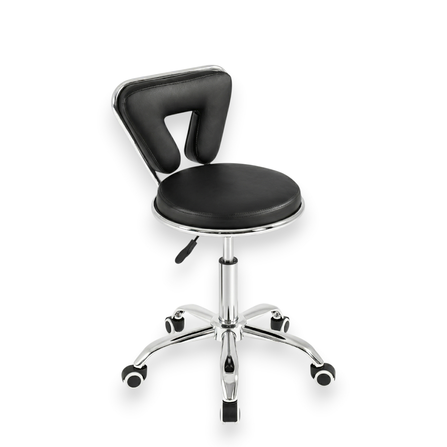 Scaun Rotativ Profesional, Design V-Shape, Suport Lombar – Negru/Alb
