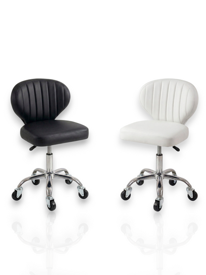 Scaun Profesional de Salon Design Scoica – Ergonomie si Stil Avangardist – Alb / Negru