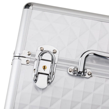 Geanta medie cu organizator | Diamond 3D | SILVER | marimea M