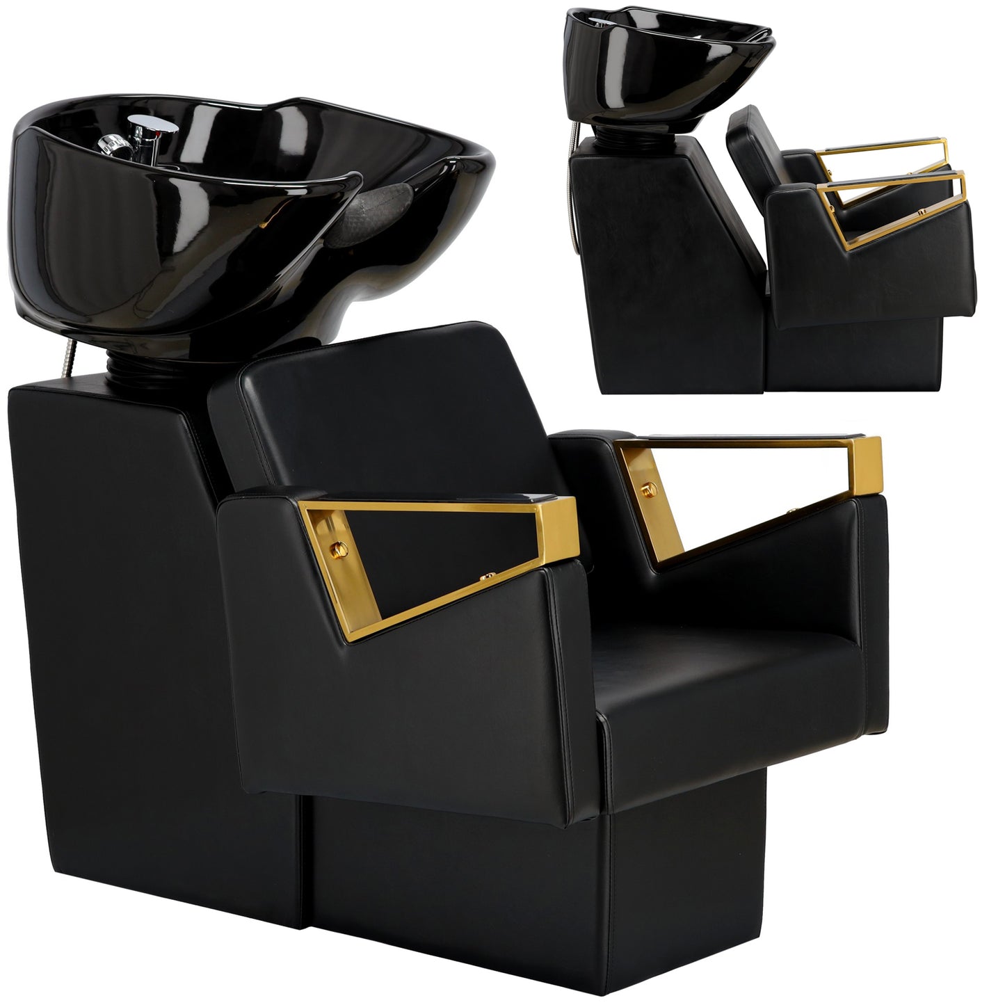 Scafa coafor/frizerie THOMAS  cu bol ceramic mobil, armatura si baterie