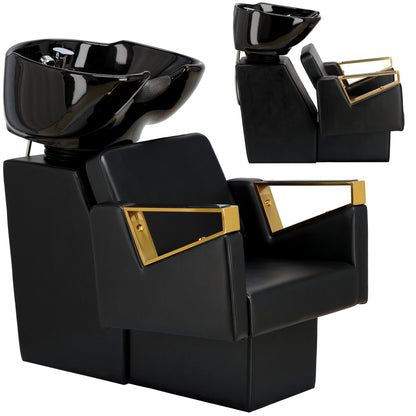 Scafa coafor/frizerie THOMAS  cu bol ceramic mobil, armatura si baterie