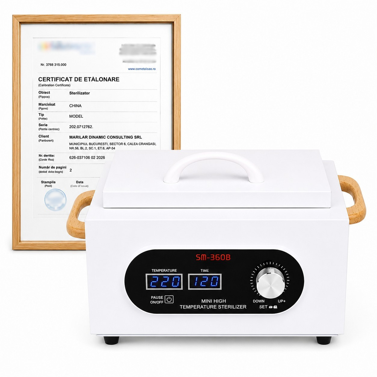 Sterilizator Pupinel Profesional Electronic cu Aer Cald SM-360B - CALIBRAT