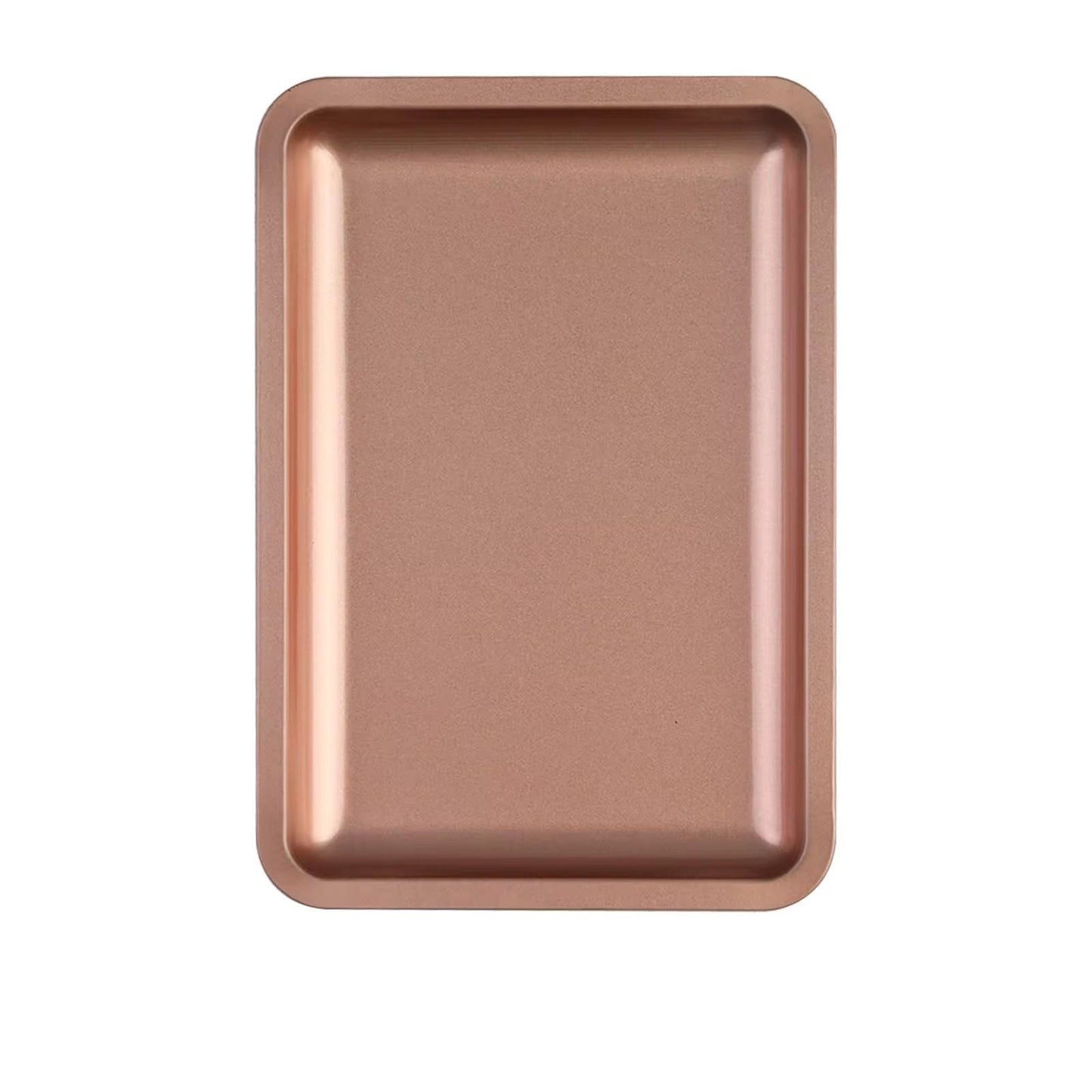 Tavita metalica roz aurit gold rose pentru ustensile si accesorii salon.