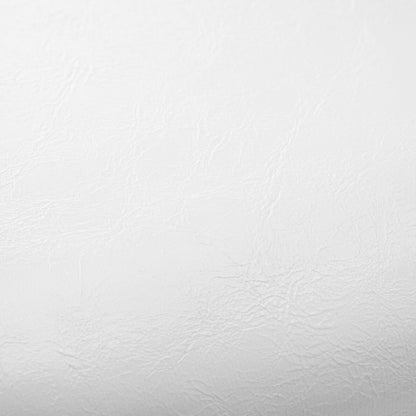 Fotografie macro de detaliu ce evidentiaza textura fina, mata si calitatea materialului din piele ecologica alba a pernei pentru suportul de mana.