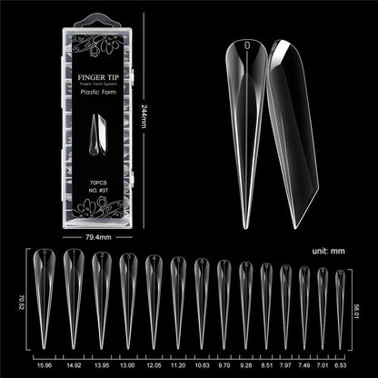 Tipsuri Reutilizabile Dual Forms NO. #37 – Extreme Cat Claws & 3D Nails (70 buc)