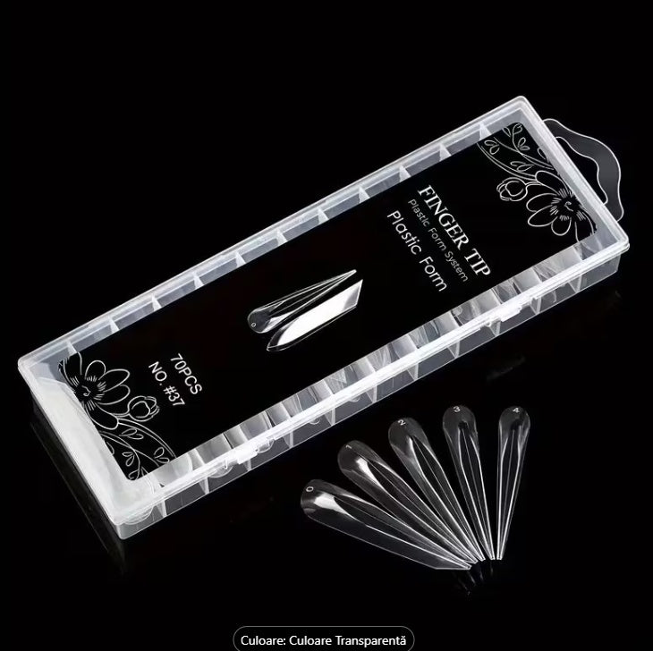 Tipsuri Reutilizabile Dual Forms NO. #37 – Extreme Cat Claws & 3D Nails (70 buc)