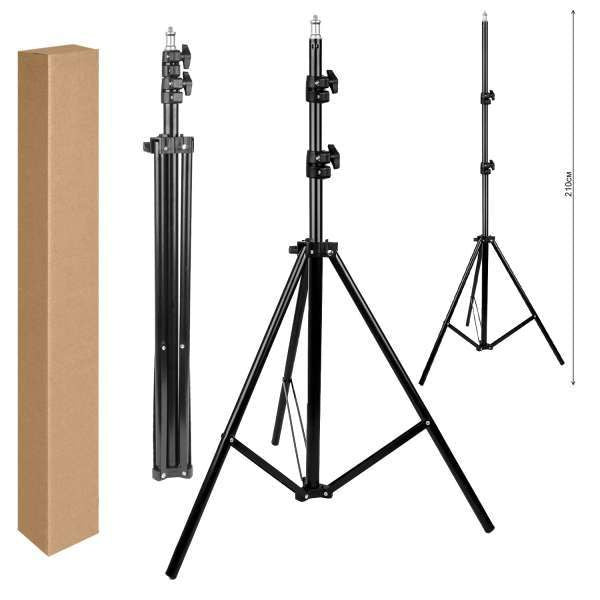 Stativ Trepied Profesional 210 cm – Pentru Lampi Circulare, Foto-Video si Cosmetica