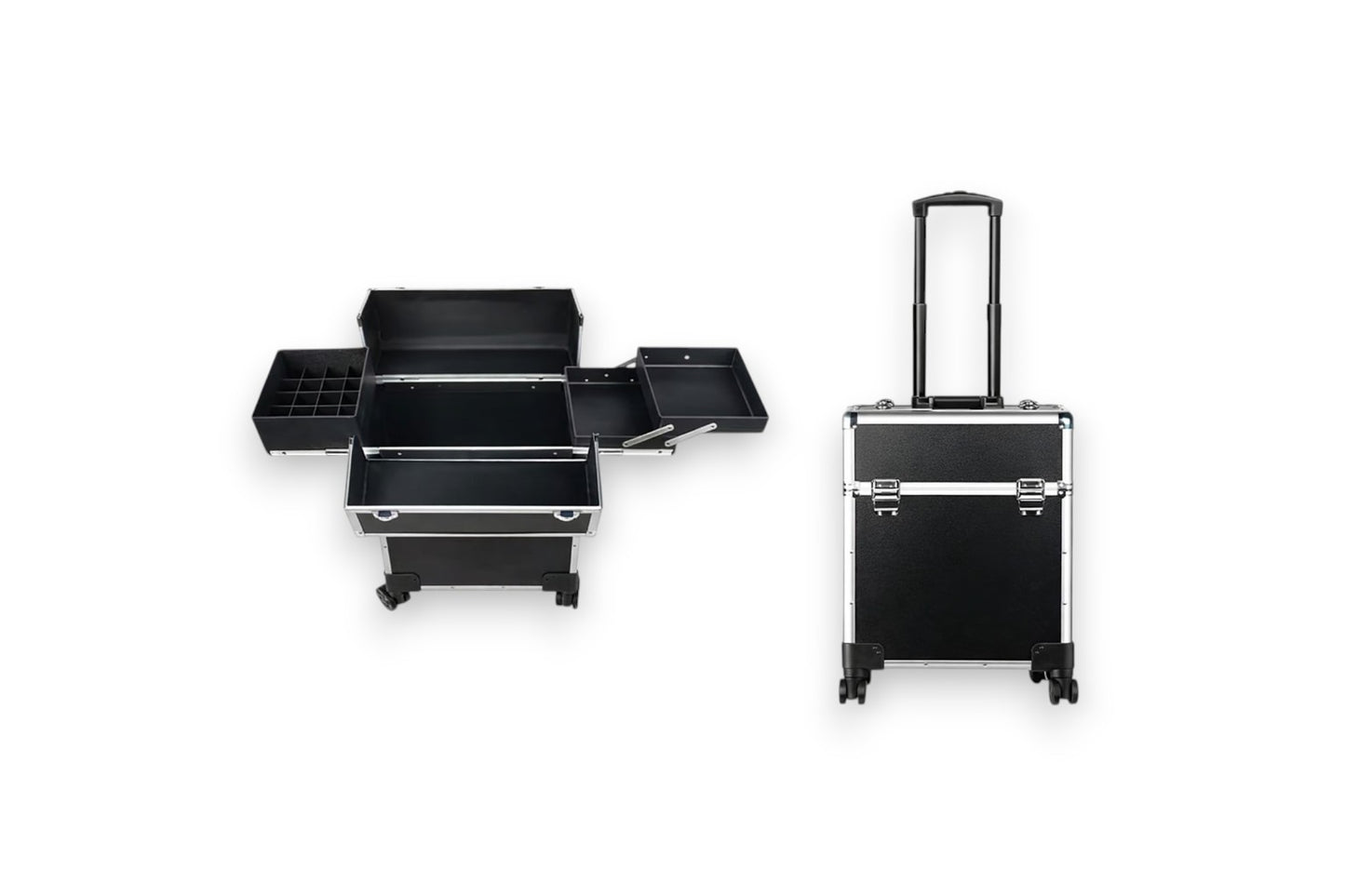 Geanta Troler Organizator Profesional C70 – Compartimentat, pentru Machiaj si Manichiura