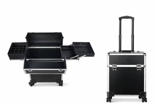 Troler Organizator Profesional – Compartimentat, pentru Machiaj si Manichiura