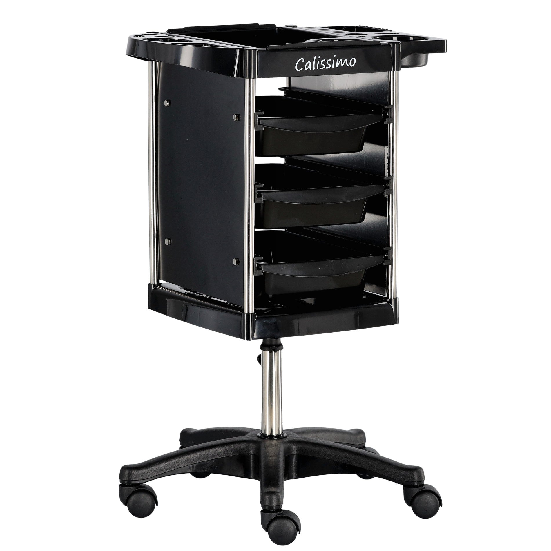 organizator beauty cu roți pivotante pentru salon