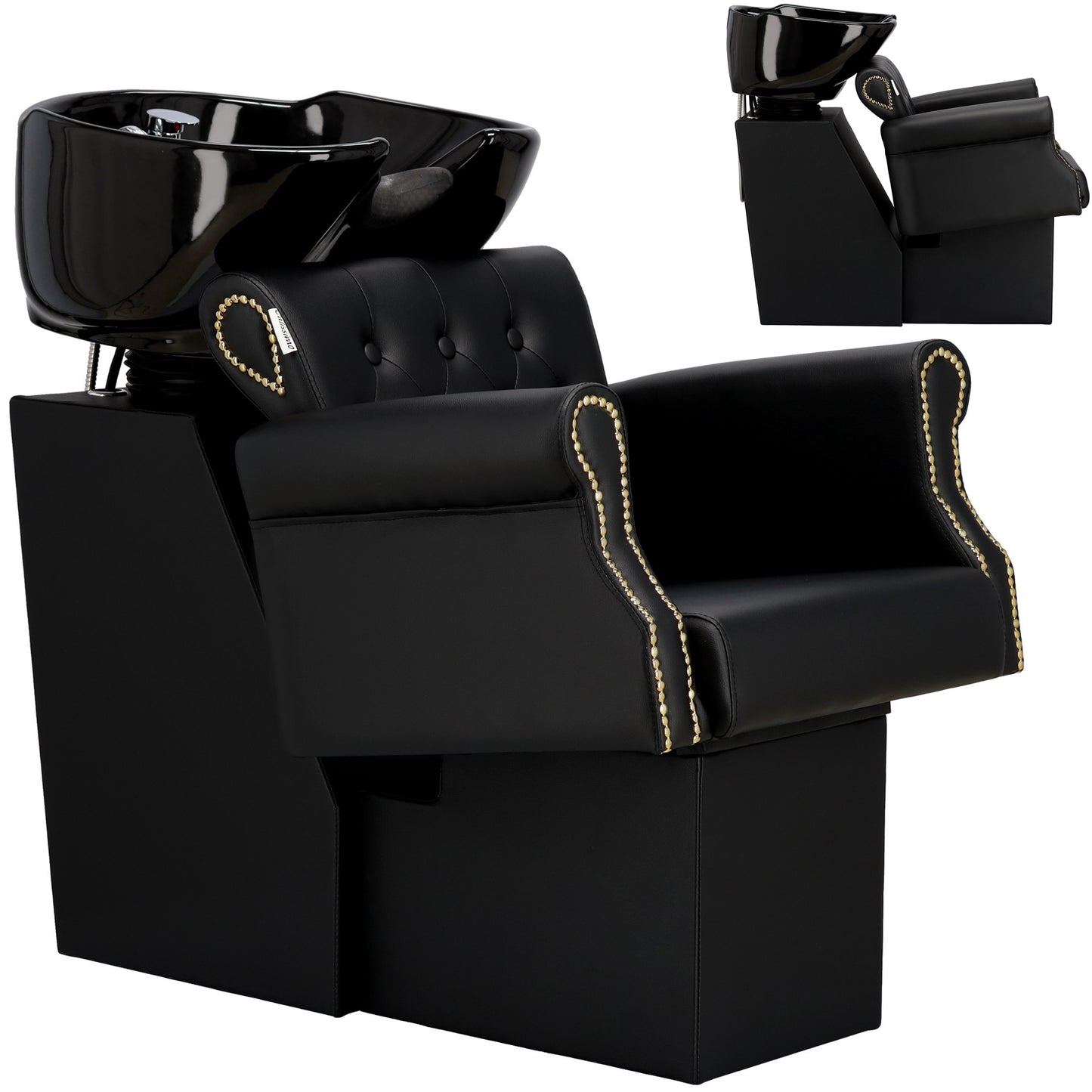 Scafa Coafor Kiva – Confort Absolut cu Bol Ceramic Mobil și Design Ergonomic