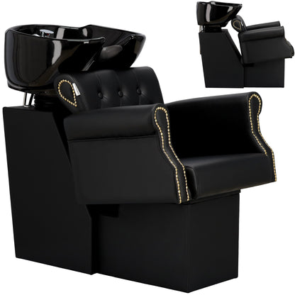 Scafa Coafor Kiva – Confort Absolut cu Bol Ceramic Mobil și Design Ergonomic