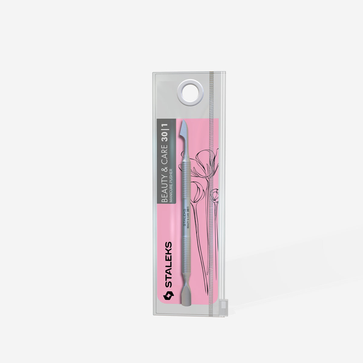 Ustensila pregatire unghii, pusher cuticule, vedere principala, Staleks Beautycare, PBC-30/1