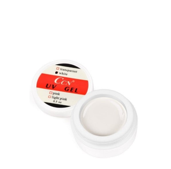 Gel UV constructie CCN, 15 ml, Alb