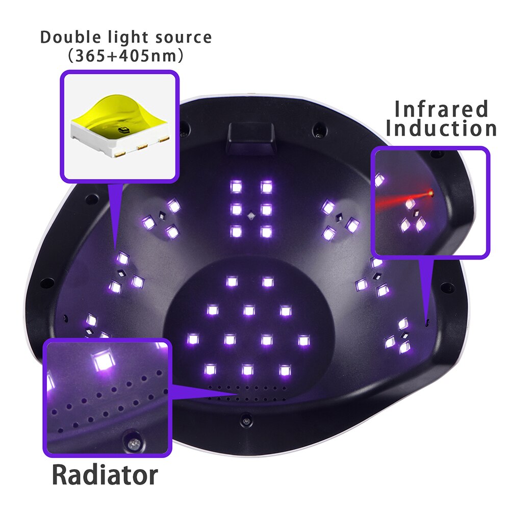 Lampa UV LED BQ double 108w