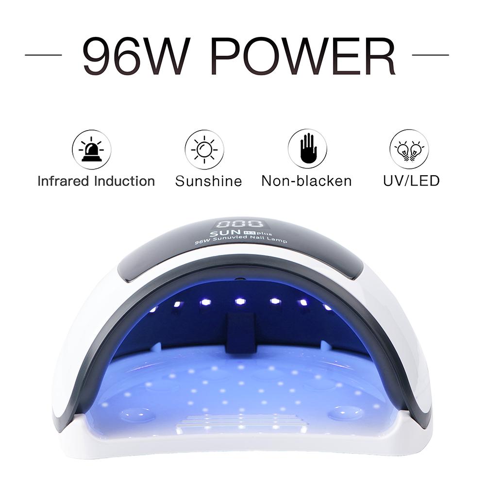 Lampa unghii UV LED 2in1 96w Super Power -  Sun H3plus