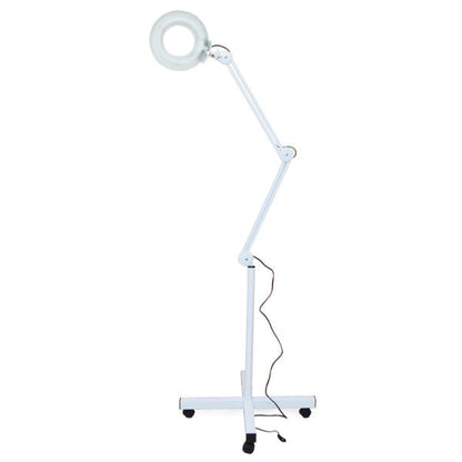 Lampa cu lupa cosmetica profesionala,lumina rece, marire 5x, roti