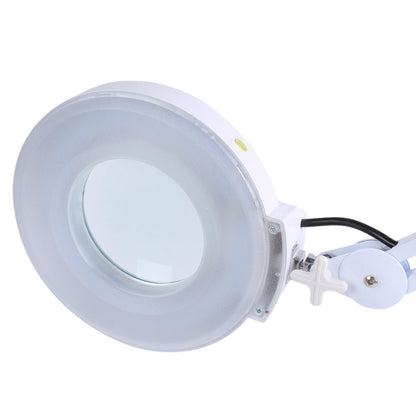 Lampa LED cu lupa cosmetica profesionala,lumina rece, 5x, roti