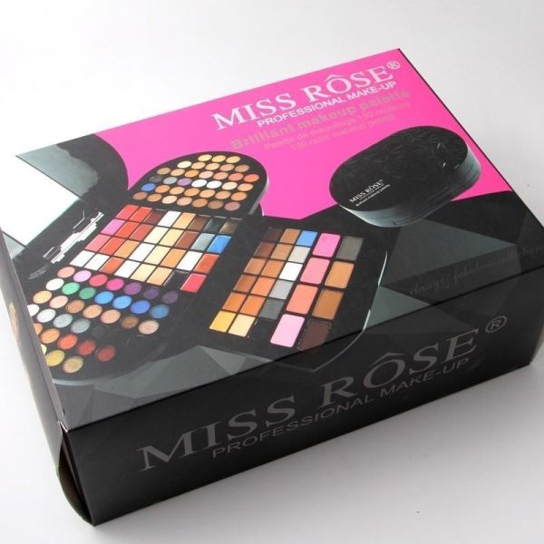 Trusa machiaj Miss Rose Make up Palette cu farduri,blush,pudra,ruj