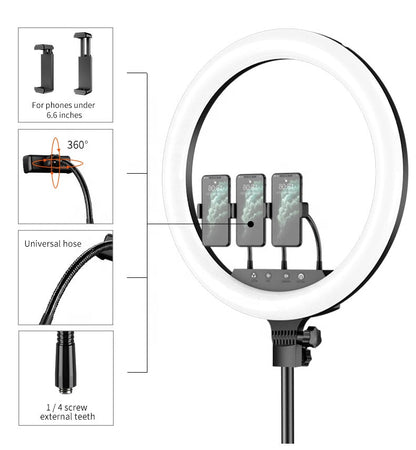 Lampa circulara 46cm Ring light 460 LED, telecomanda