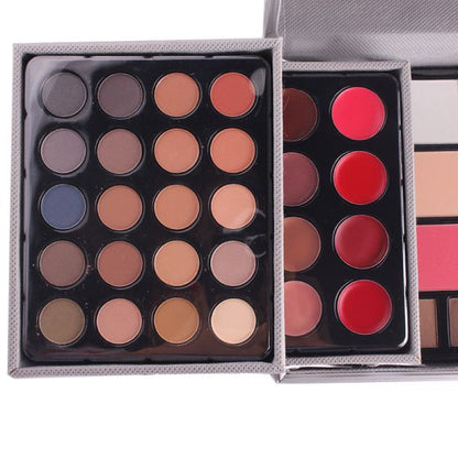 Trusa make up multifunctionala cu geanta Miss Rose, Animal print