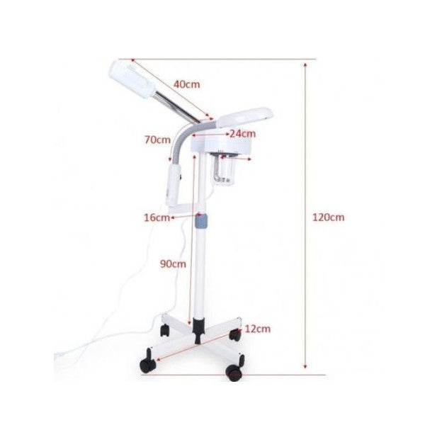 Vapozon cu Lampa Cosmetica LED si Lupa - Combina Cosmetica